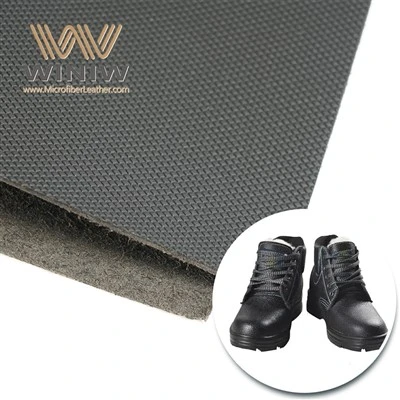 1.4mm Microfiber PU কৃত্রিম উপাদান কাজ বুট চামড়া